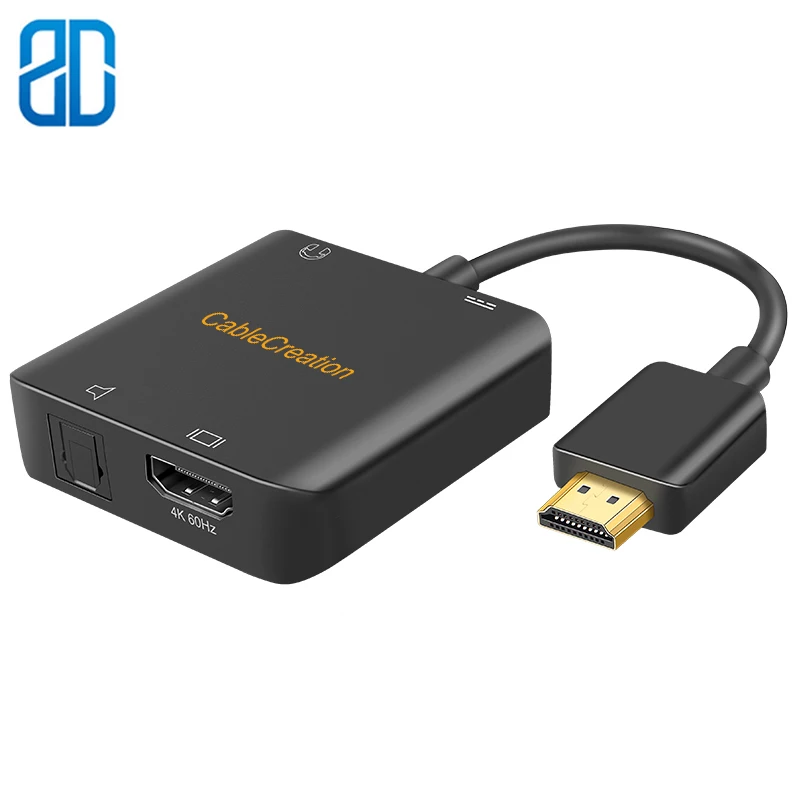 HDMI аудио экстрактор 4K x 2K @ 60 Гц в + Toslink оптический цифровой выход 3 5 мм стерео