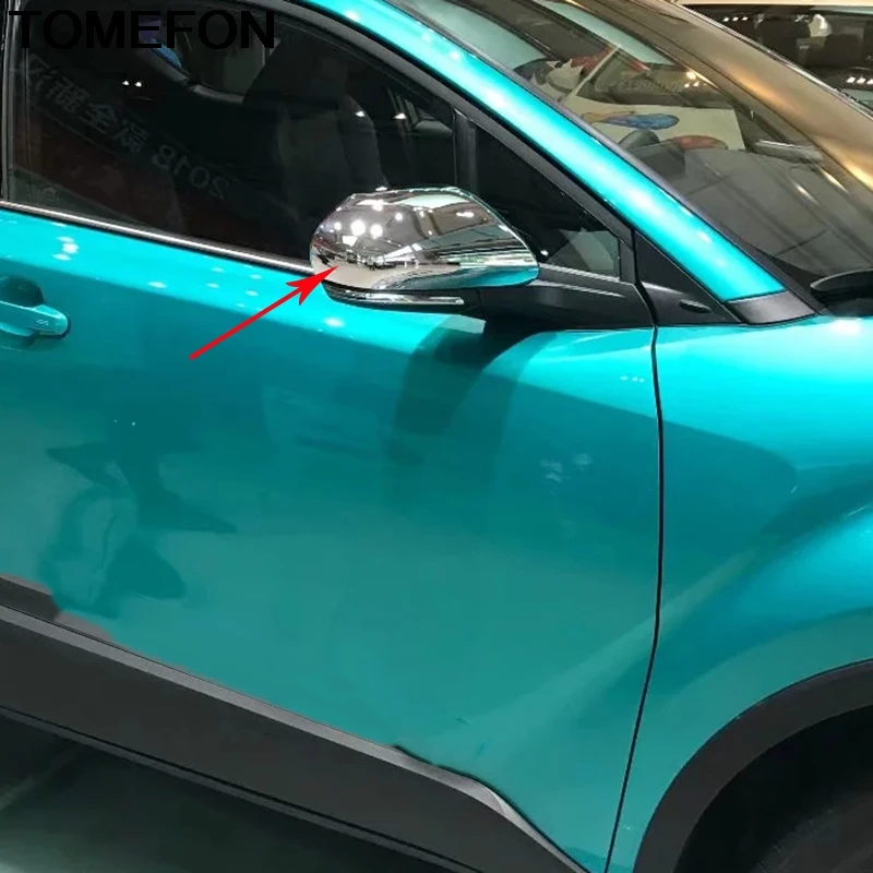 Боковое зеркало заднего вида TOMEFON для Toyota C HR CHR 2016 2017 2018|Хромирование| |