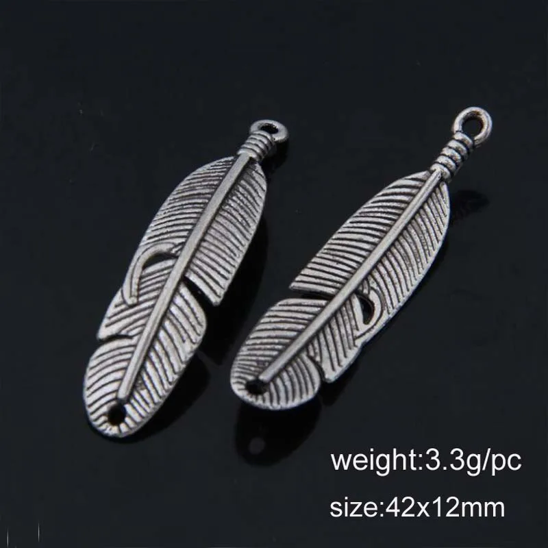 42*12mm Fashion Mini Feather Charms Vintage Metal Zinc Alloy Small Feathers Charms Jewelry Pendant 120pcs
42*12mm Fashion Mini Feather Charms Vintage Metal Zinc Alloy Small Feathers Charms Jewelry Pendant 120pcs