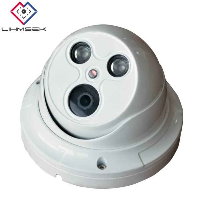 HD IP Cam Indoor 1MP/1. 3MP/2.0MP с 2 светодиодами ИК-массива Vandalproof IR Dome ip-камера опциональным 3 6