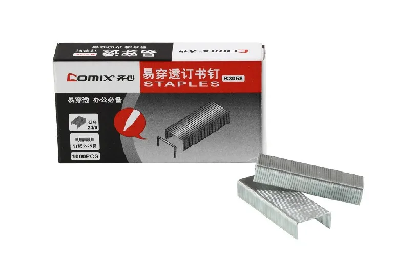 24/6 staples for stapler stationary Office accessories School supplies COMIX B3058
24/6 staples for stapler stationary Office accessories School supplies COMIX B3058