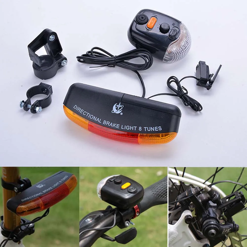 High Quality Bicycle Bike Turn Signal Brake 7-LED 8-Tune Horn Light Outdoor Light (Not Include Battery) Durable Easy Install
High Quality Bicycle Bike Turn Signal Brake 7-LED 8-Tune Horn Light Outdoor Light (Not Include Battery) Durable Easy Install