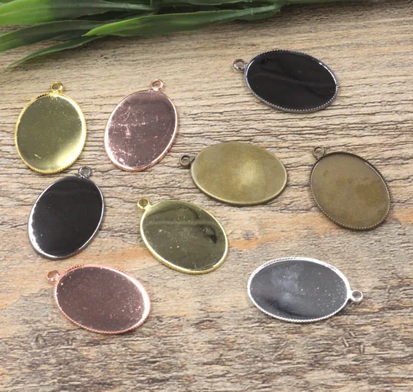 13*18mm 18*25mm Oval Bezel trays with Loop Pendant Settings Glass Cabochons Base Findings DIY Jewelry Necklace Pendant Making
13*18mm 18*25mm Oval Bezel trays with Loop Pendant Settings Glass Cabochons Base Findings DIY Jewelry Necklace Pendant Making