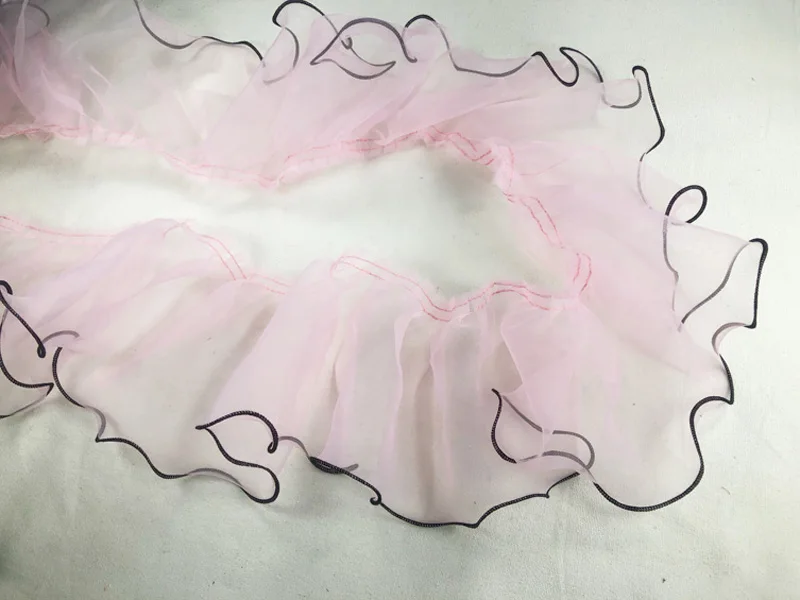 5 Yards/lot Pink Blue Pleated Lace Trim Handmade Orangza Lace Fabric Skirt Accessories Headwear Snow Yarn Ruffles Lace
5 Yards/lot Pink Blue Pleated Lace Trim Handmade Orangza Lace Fabric Skirt Accessories Headwear Snow Yarn Ruffles Lace