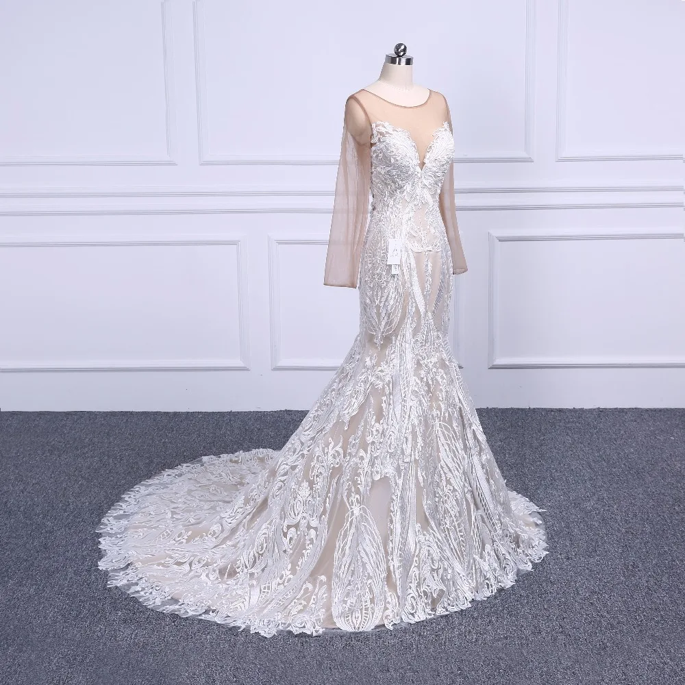 2019 Vintage Lace Mermaid Wedding Dress Turkey Vestido de Novia Lace Sheer Bridal Gowns Robe mariee Sexy Wedding Dresses
2019 Vintage Lace Mermaid Wedding Dress Turkey Vestido de Novia Lace Sheer Bridal Gowns Robe mariee Sexy Wedding Dresses
