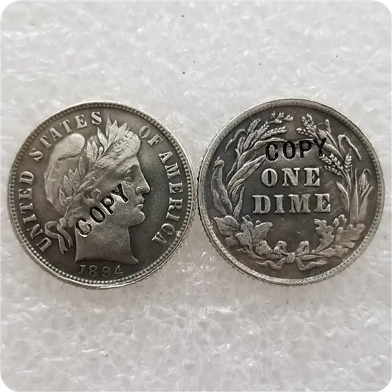 США 1894 P S O Barber Liberty Head Dime копия памятных монет Реплика медаль коллекционные