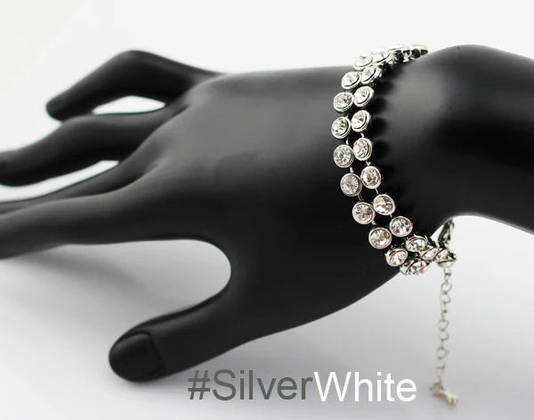 Two rows bracelets Austria crystal rhinestone fashion jewelry charm colors accessories gifts dropshipping lover party
Two rows bracelets Austria crystal rhinestone fashion jewelry charm colors accessories gifts dropshipping lover party