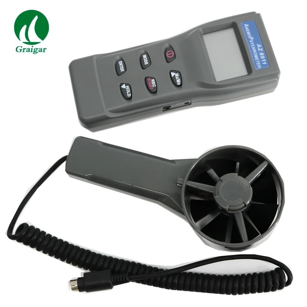 AZ8911 Anemometer Multifunctional Environmental Tester Wind Speed Air Flow Testing Temperature Tester
AZ8911 Anemometer Multifunctional Environmental Tester Wind Speed Air Flow Testing Temperature Tester