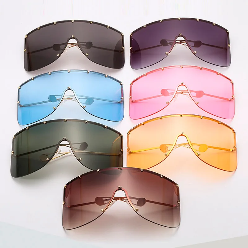 Fashion Oversized Goggle Sunglasses for Women Brand Designer Vintage Sun Glasses Men Big Frame Glasses Female Male Shades UV400
Fashion Oversized Goggle Sunglasses for Women Brand Designer Vintage Sun Glasses Men Big Frame Glasses Female Male Shades UV400