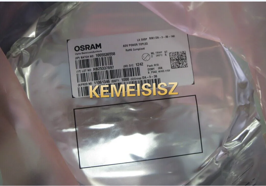 LAG6SP Германия Osram 3528 шестифутовый красный 6-контактный PLCC-6 Ламповые бусины для подержанного автомобиля
LAG6SP Германия Osram 3528 шестифутовый красный 6-контактный PLCC-6 Ламповые бусины для подержанного автомобиля