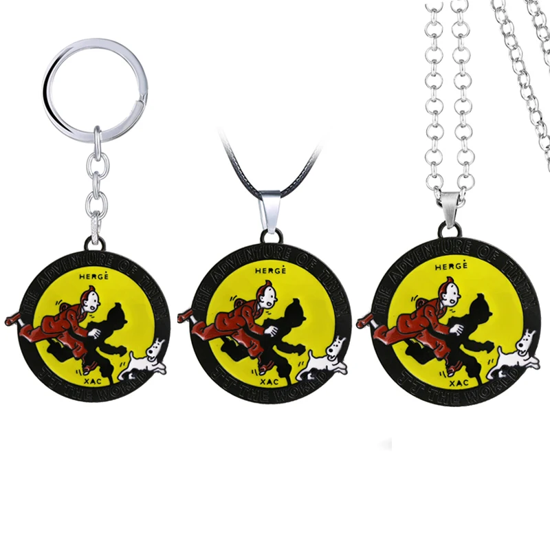 The Adventures of Tintin Keyring Metal Pendant Keychains Necklace Bag Car Key Chain Game Jewelry For Men Women
The Adventures of Tintin Keyring Metal Pendant Keychains Necklace Bag Car Key Chain Game Jewelry For Men Women
