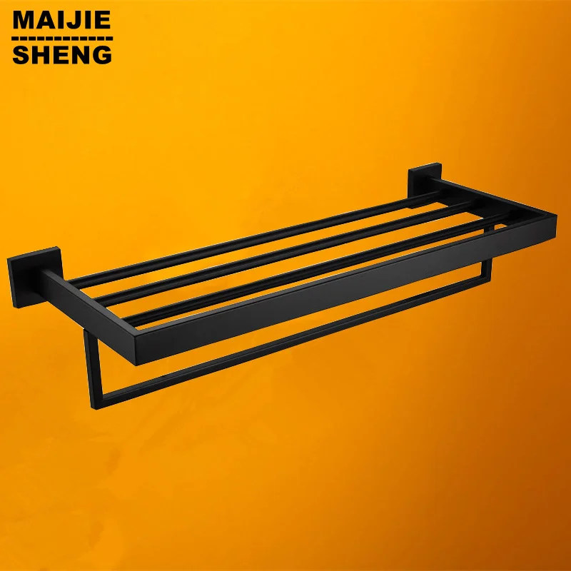 Stainless steel black bathroom towel rack bath towel holder shelf bathroom towel holder shelf bathroom hardware 60cm
Stainless steel black bathroom towel rack bath towel holder shelf bathroom towel holder shelf bathroom hardware 60cm