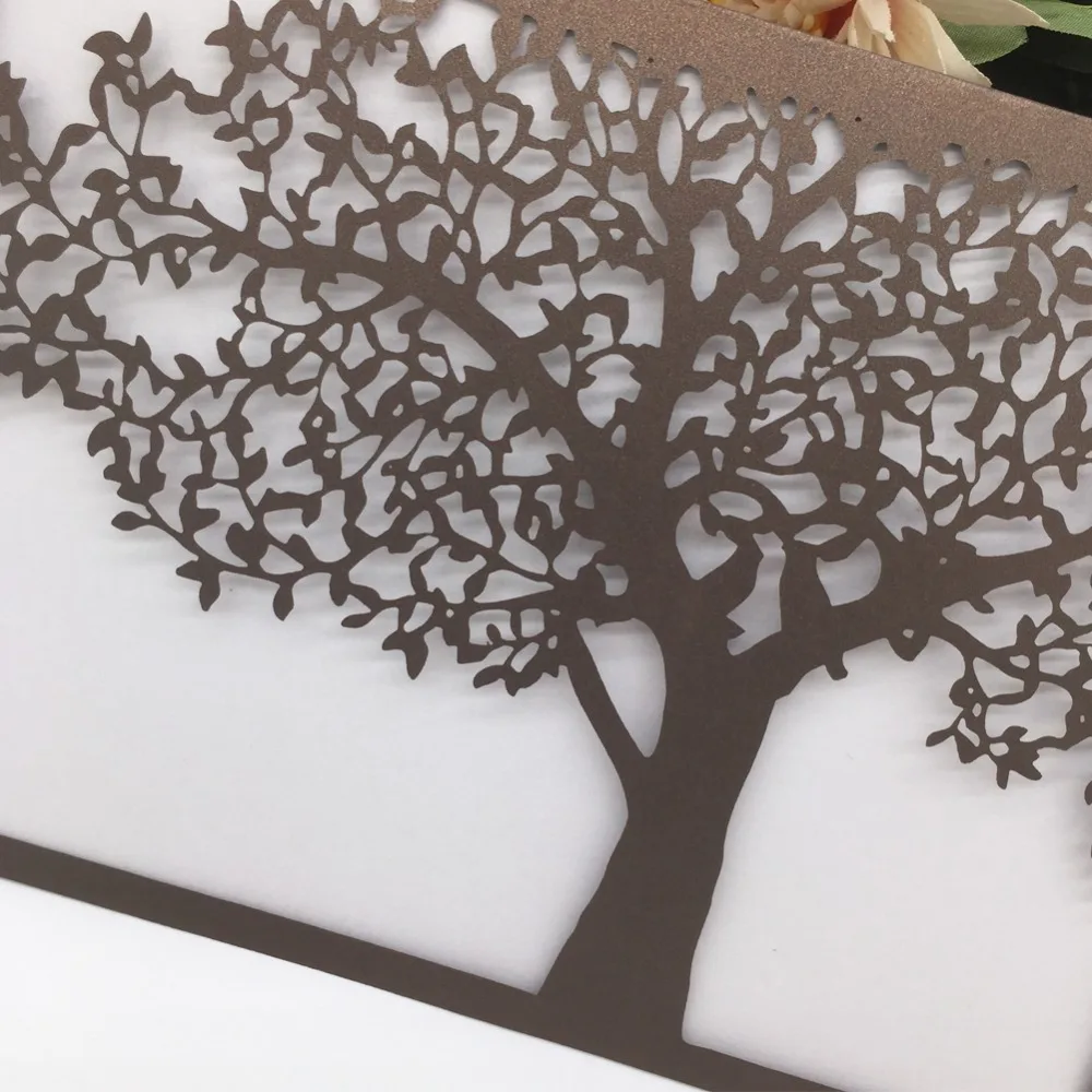 30pcs Laser Cut Romantic Tree Design Wedding Invitations Card Pearl Paper Wedding Card Wedding Anniversary Birthday Party Card
30pcs Laser Cut Romantic Tree Design Wedding Invitations Card Pearl Paper Wedding Card Wedding Anniversary Birthday Party Card