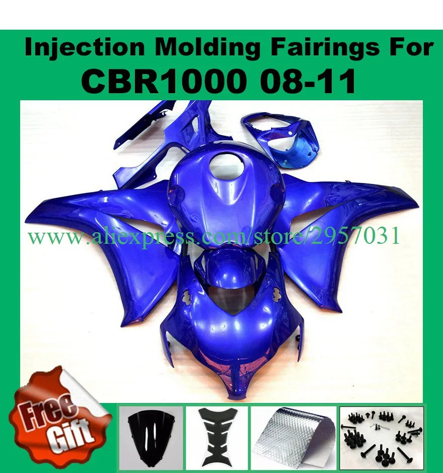 Free screws+gifts For Honda CBR 1000RR 2008 2009 2010 2011 All Blue J3284d CBR 1000 RR ABS Plastic motorcycle Fairing Kit
Free screws+gifts For Honda CBR 1000RR 2008 2009 2010 2011 All Blue J3284d CBR 1000 RR ABS Plastic motorcycle Fairing Kit