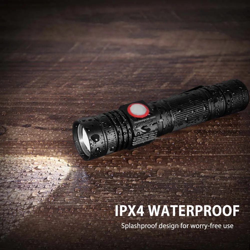 Aluminum Waterproof Zoomable XPE Led Flashlight Torch Mini light USB Flash Lamp Torche 18650 Rechargeable Battery
Aluminum Waterproof Zoomable XPE Led Flashlight Torch Mini light USB Flash Lamp Torche 18650 Rechargeable Battery