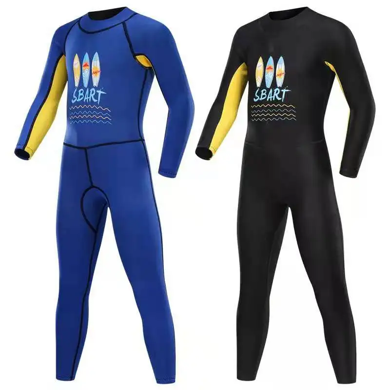 

SBART 2mm One Piece Neoprene Scuba Kids Diving Suits Boys Girls Wetsuits Long Sleeve Children Swimming Rash Guards Surfing EO