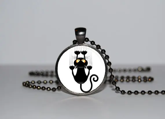New Idea Steampunk Handmade Black Cat Necklace 1pcs/lot Bronze Or Steel Glass Pendant Jewelry Wholesale Free Shipping Chain Men
New Idea Steampunk Handmade Black Cat Necklace 1pcs/lot Bronze Or Steel Glass Pendant Jewelry Wholesale Free Shipping Chain Men