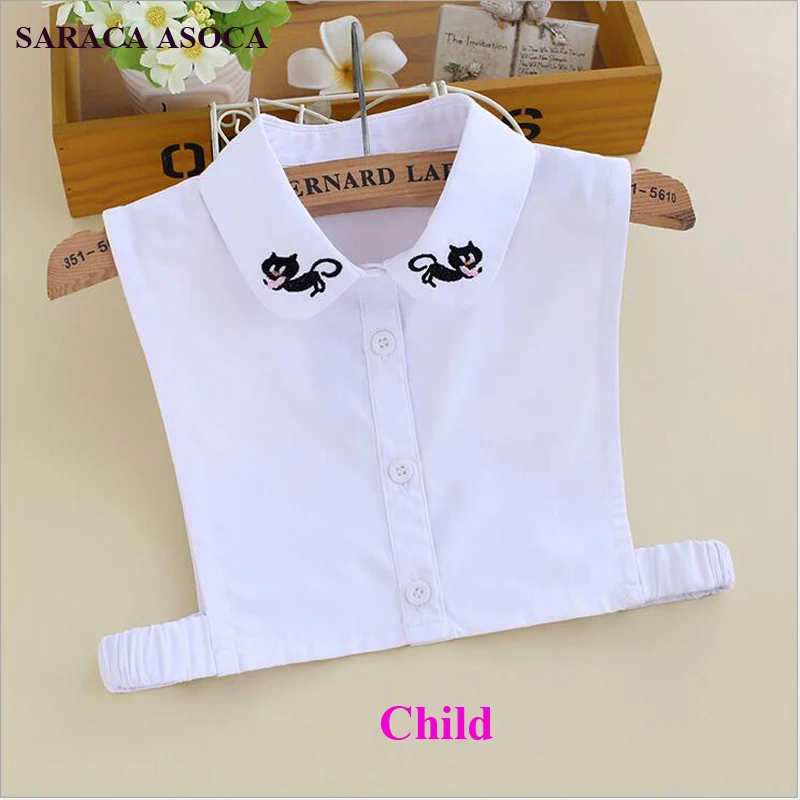 Fashion All Match White Color Shirt Chid Fake Collar Embroidery Student Style Detachable Collar Girls
Fashion All Match White Color Shirt Chid Fake Collar Embroidery Student Style Detachable Collar Girls