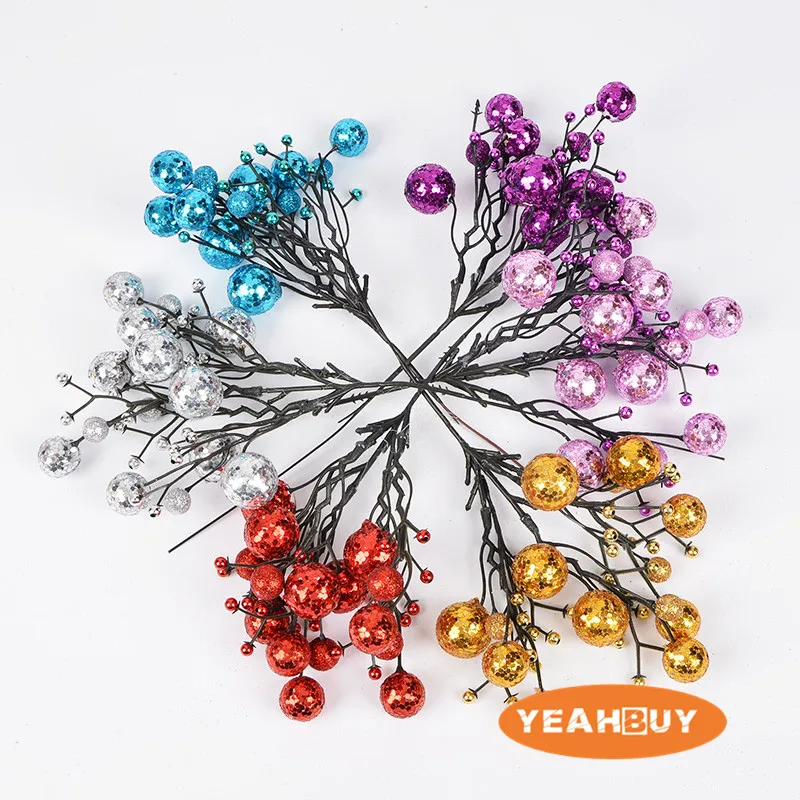 New! 6 Colors 21cm Foam Sticky Powder Christmas Fruit Cuttings Simulation Flower Accessories Decorations For Christma
New! 6 Colors 21cm Foam Sticky Powder Christmas Fruit Cuttings Simulation Flower Accessories Decorations For Christma