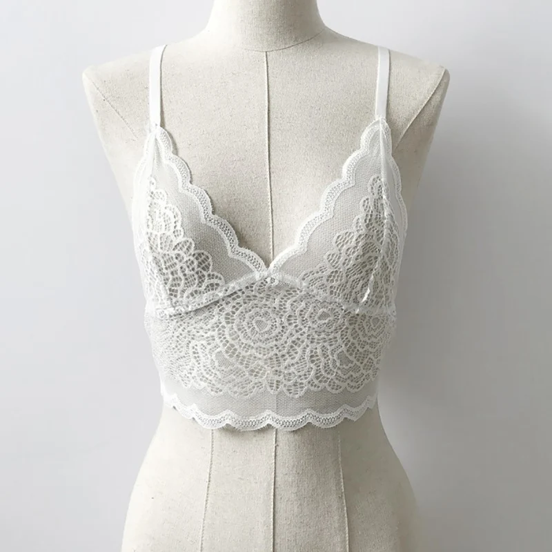 Sexy Newest Lace Temptation Sleeveless Vest Sexy Women Crochet Tank Tops Blouse Bralette Bra Lady Solid Hollow Cami Crop Top
Sexy Newest Lace Temptation Sleeveless Vest Sexy Women Crochet Tank Tops Blouse Bralette Bra Lady Solid Hollow Cami Crop Top