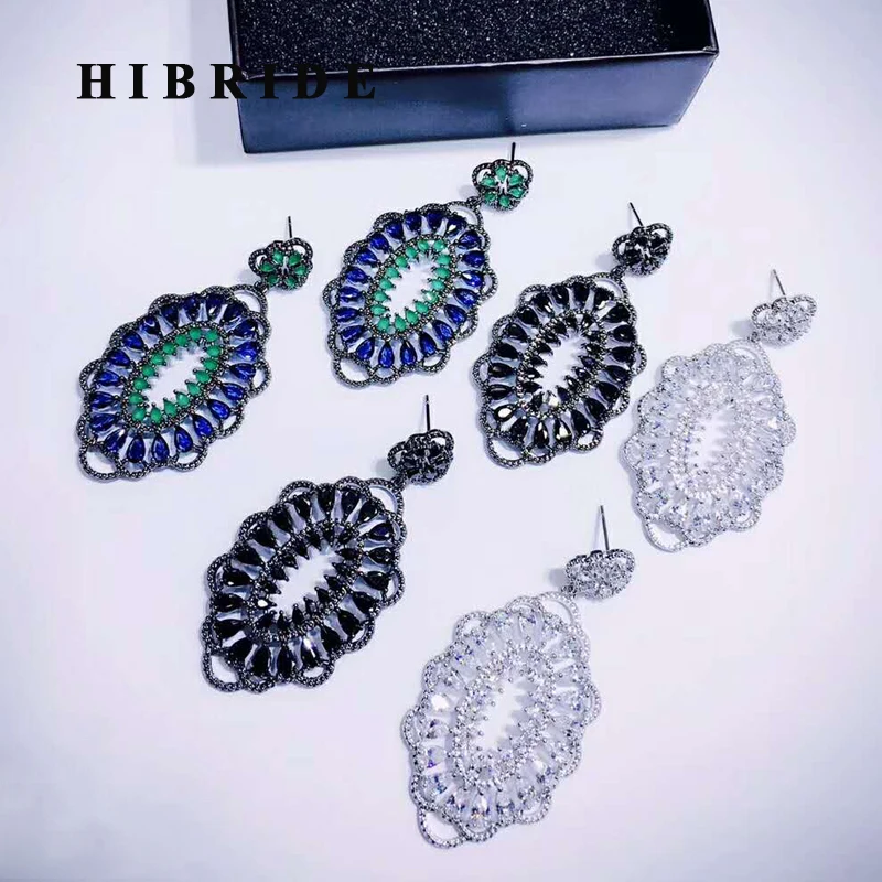 HIBRIDE Fashion Flower Design Brazil Style CZ Stone Women Dangle Earrings Wedding Bride Pendientes Boucle d'oreille E-708
HIBRIDE Fashion Flower Design Brazil Style CZ Stone Women Dangle Earrings Wedding Bride Pendientes Boucle d'oreille E-708