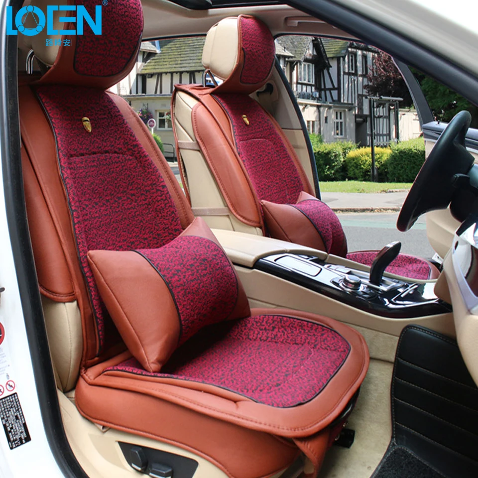 LOEN Leather Universal Car Seat cushion with lumbar support cushion cover back seat cover car styling four season use
LOEN Leather Universal Car Seat cushion with lumbar support cushion cover back seat cover car styling four season use