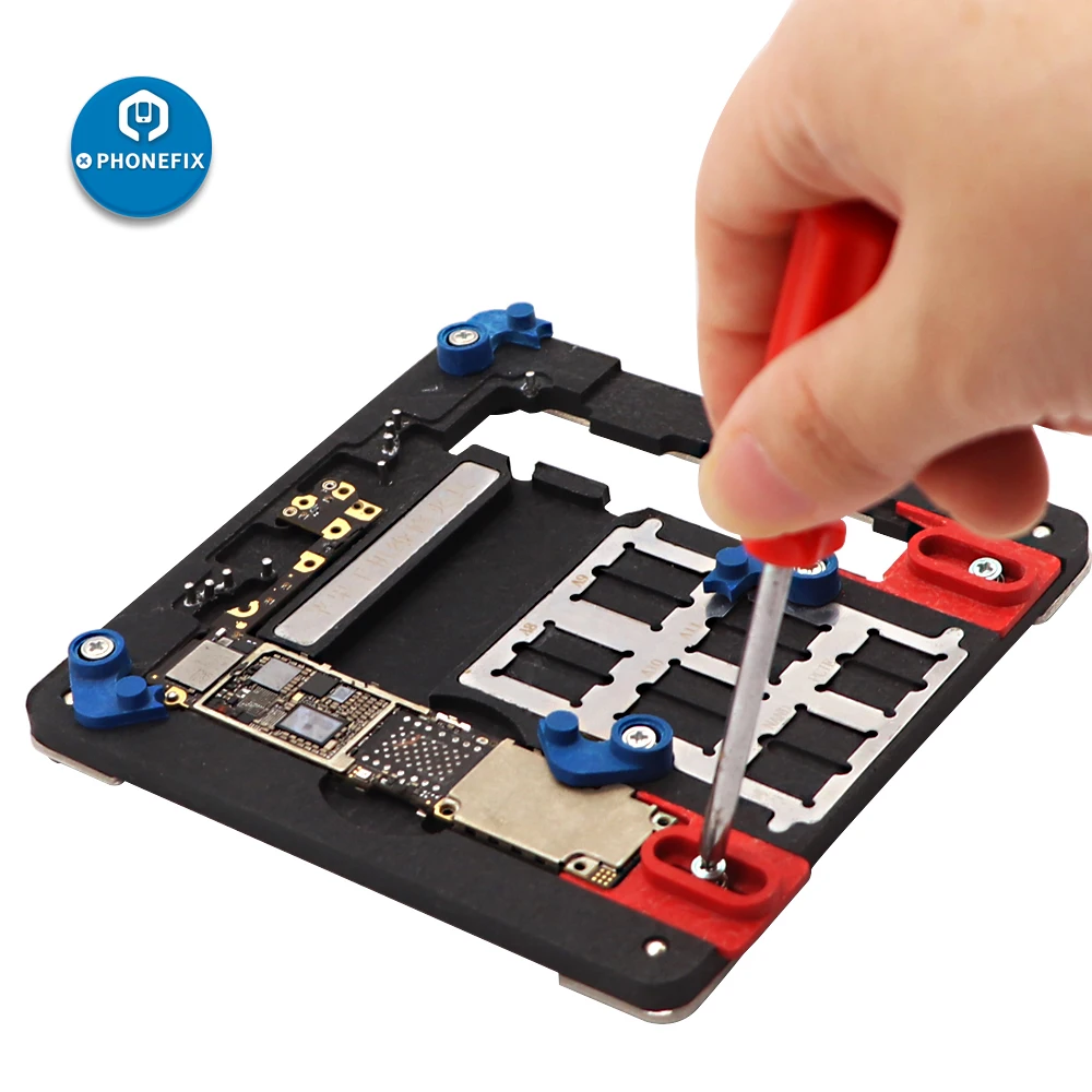PHONEFIX 9 in 1 Universal Mobile Phone Motherboard Jig Fixture Soldering Repair Tool for iPhone 5S 6 6P 6S 6SP 7 7P 8 8P
PHONEFIX 9 in 1 Universal Mobile Phone Motherboard Jig Fixture Soldering Repair Tool for iPhone 5S 6 6P 6S 6SP 7 7P 8 8P