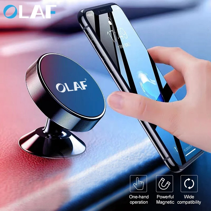 Фото Автомобильный держатель для телефона OLAF универсальный магнитный iPhone X Samsung