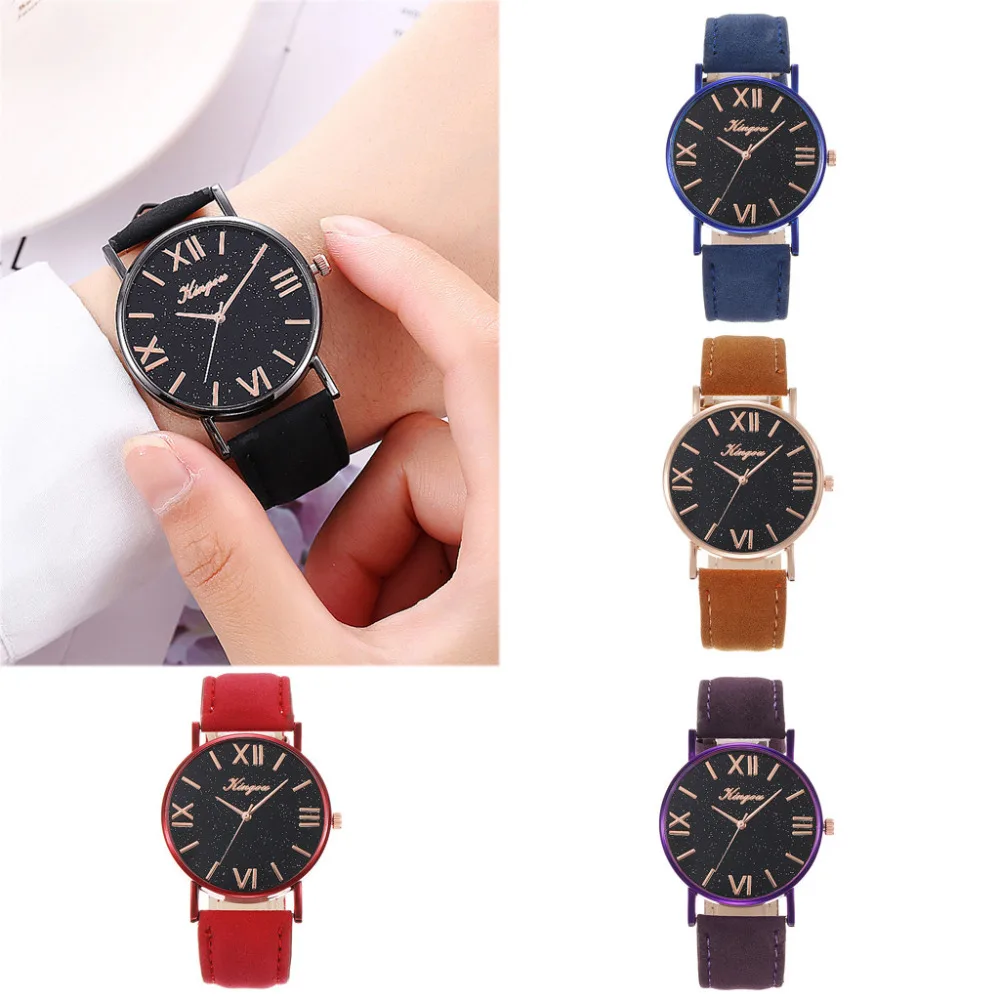 Fashion Roman Numerals Women Watches Starry Sky Dial Leather Female Gift Clock Temperament Ladies Quartz Wrist Watch Kol Saati#B
Fashion Roman Numerals Women Watches Starry Sky Dial Leather Female Gift Clock Temperament Ladies Quartz Wrist Watch Kol Saati#B