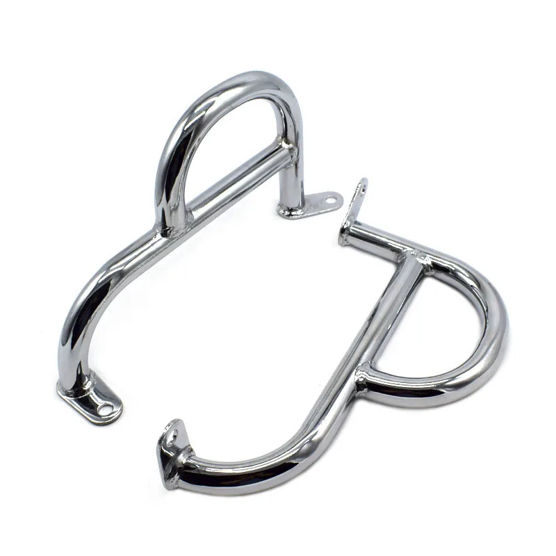 Крейсерский мотоциклетный хромированный аварийный брусок защита двигателя бампер Защита левый и правый для Yamaha Virago XV535 XV400 все годы 
Крейсерский мотоциклетный хромированный аварийный брусок защита двигателя бампер Защита левый и правый для Yamaha Virago XV535 XV400 все годы