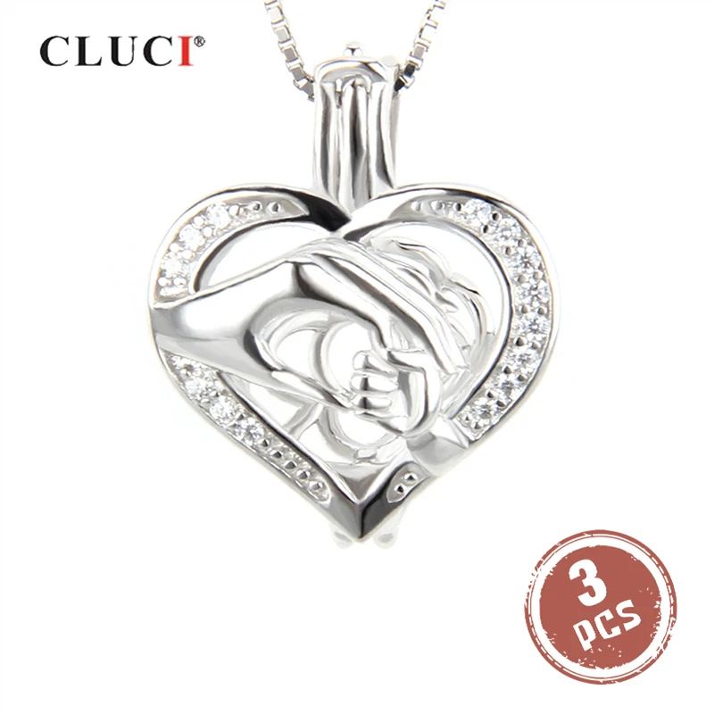 CLUCI 3pcs Silver 925 Hand by Hand Shaped Pearl Locket 925 Sterling Silver Cage Locket Pendant Women Gift for Friend SC084SB
CLUCI 3pcs Silver 925 Hand by Hand Shaped Pearl Locket 925 Sterling Silver Cage Locket Pendant Women Gift for Friend SC084SB