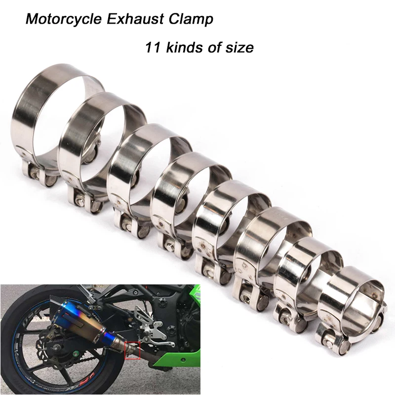 32mm-79mm Stainless Steel Exhaust Clamp Silp on Motorcycle Exhaust Muffler Pipe Or Front Middle Link Pipe Fixed Way Universal
32mm-79mm Stainless Steel Exhaust Clamp Silp on Motorcycle Exhaust Muffler Pipe Or Front Middle Link Pipe Fixed Way Universal