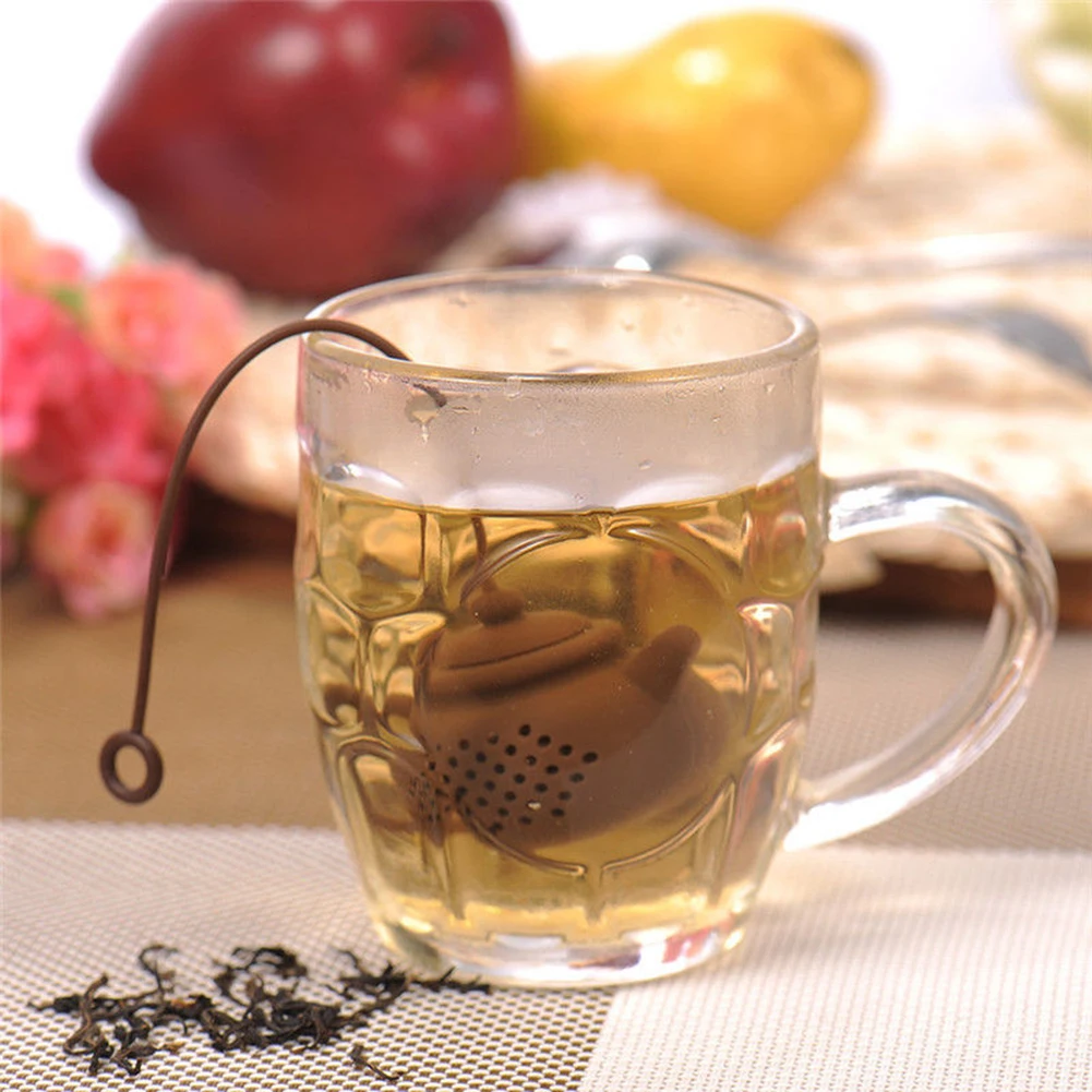 Силиконовые Чай фильтр горшок-Форма Maker Infuser силиконовый мешок листьев Фильтр