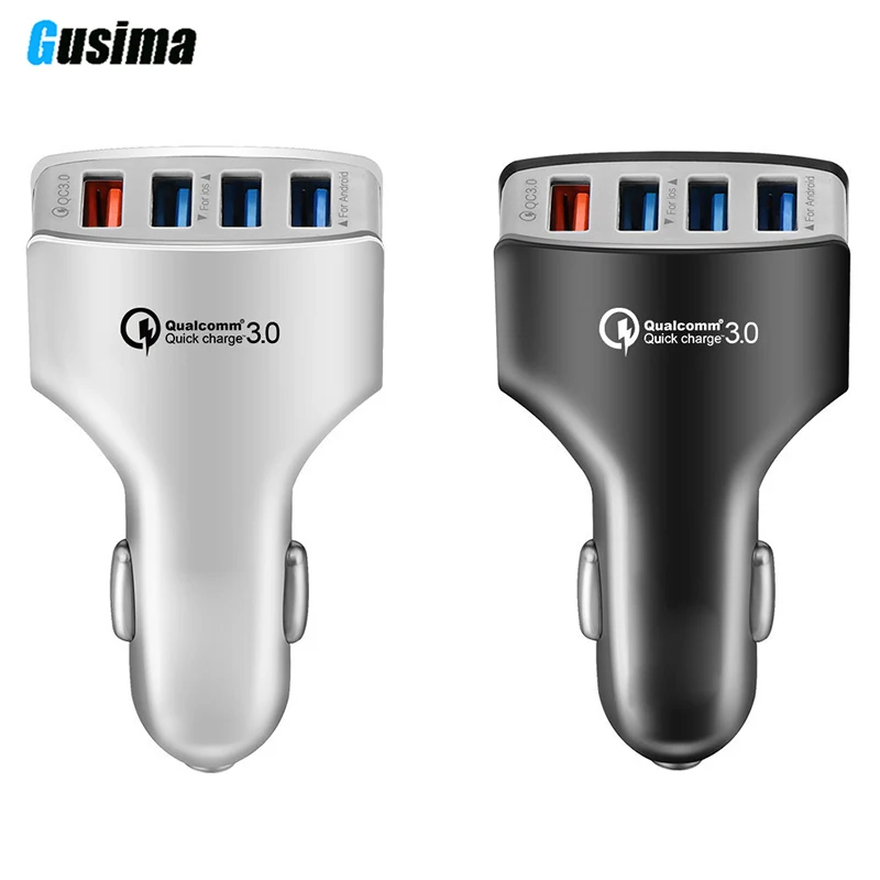 4 USB Quick Charge 0 3 Автомобильное зарядное устройство для Xiaomi mi 9 Huawei P30 Pro QC4.0 QC3.0 QC 7A