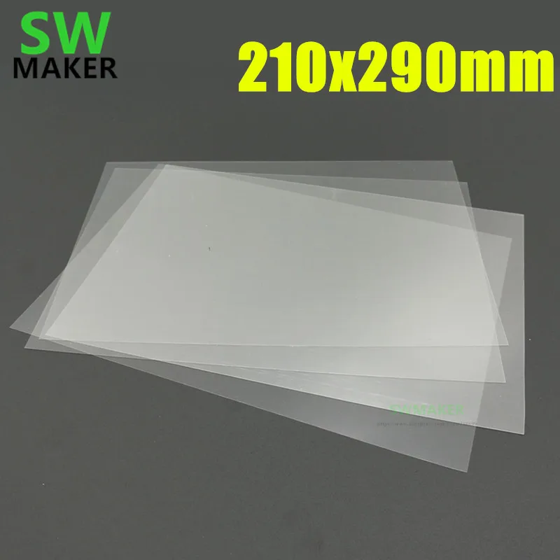 5pcs 210*290*0.1mm SLA DLP 3D printer parts UV resin Non-Stick Reservoir Coating release liner
5pcs 210*290*0.1mm SLA DLP 3D printer parts UV resin Non-Stick Reservoir Coating release liner