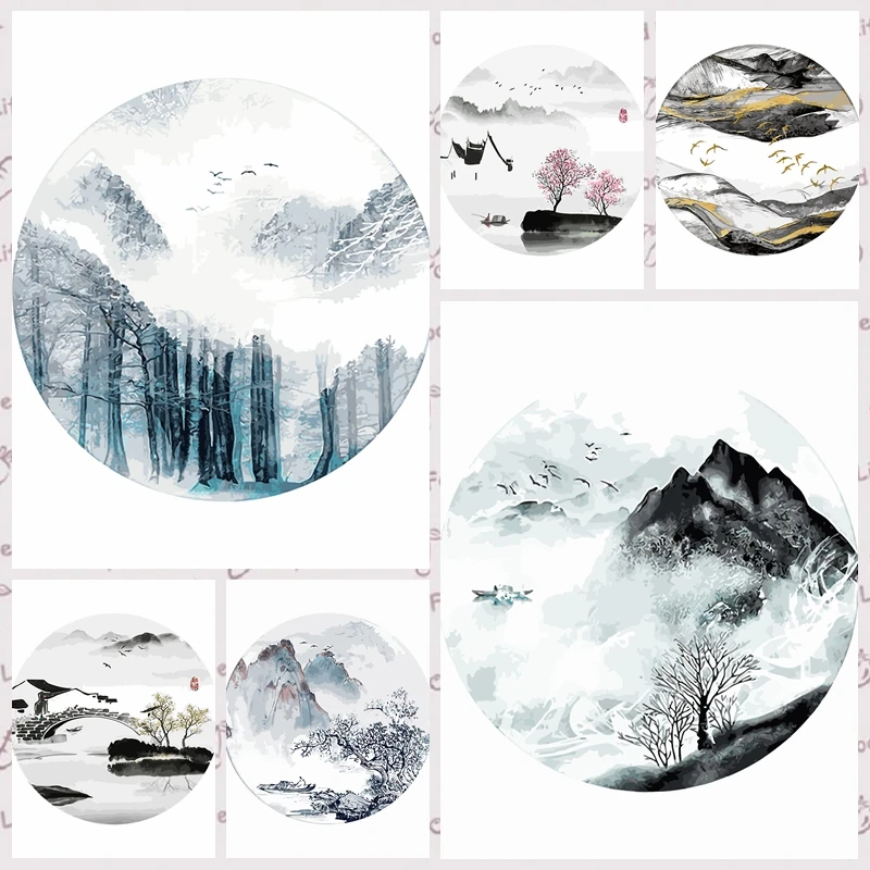 Frameless Painting By Numbers Chinese landscape style kit Acrylic Paint On Canvas Hand Painted Oil Painting For Home Decor Art
Frameless Painting By Numbers Chinese landscape style kit Acrylic Paint On Canvas Hand Painted Oil Painting For Home Decor Art
