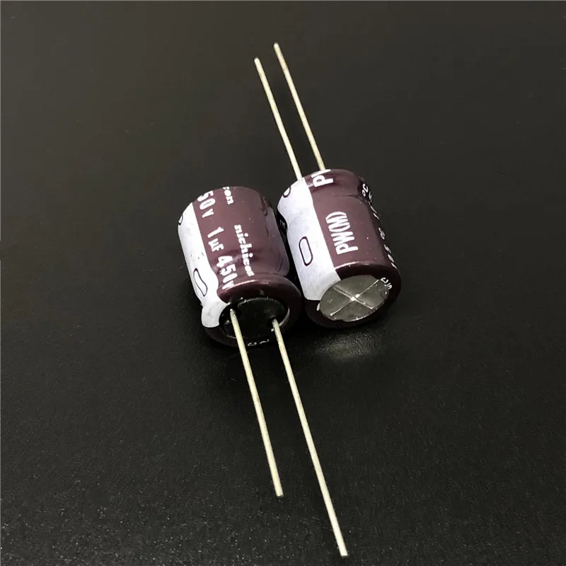 10 шт/100 шт 1 мкФ 450V NICHICON PW серия 10х12 5 мм низкое сопротивление длительный срок