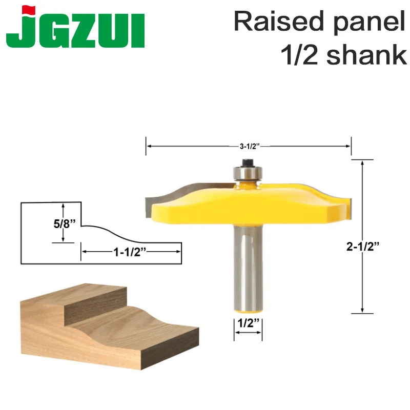 1pc 1/2" 12mm Shank Raised Panel Router Bit - Ogee Door - Large Diameter Woodworking cutter Tenon Cutter for Woodworking Tools
1pc 1/2" 12mm Shank Raised Panel Router Bit - Ogee Door - Large Diameter Woodworking cutter Tenon Cutter for Woodworking Tools