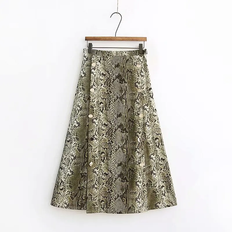 ZOGAA 2019 women elegant snake print midi skirt faldas mujer side zipper design female casual streetwear casual sexy chic skirts
ZOGAA 2019 women elegant snake print midi skirt faldas mujer side zipper design female casual streetwear casual sexy chic skirts