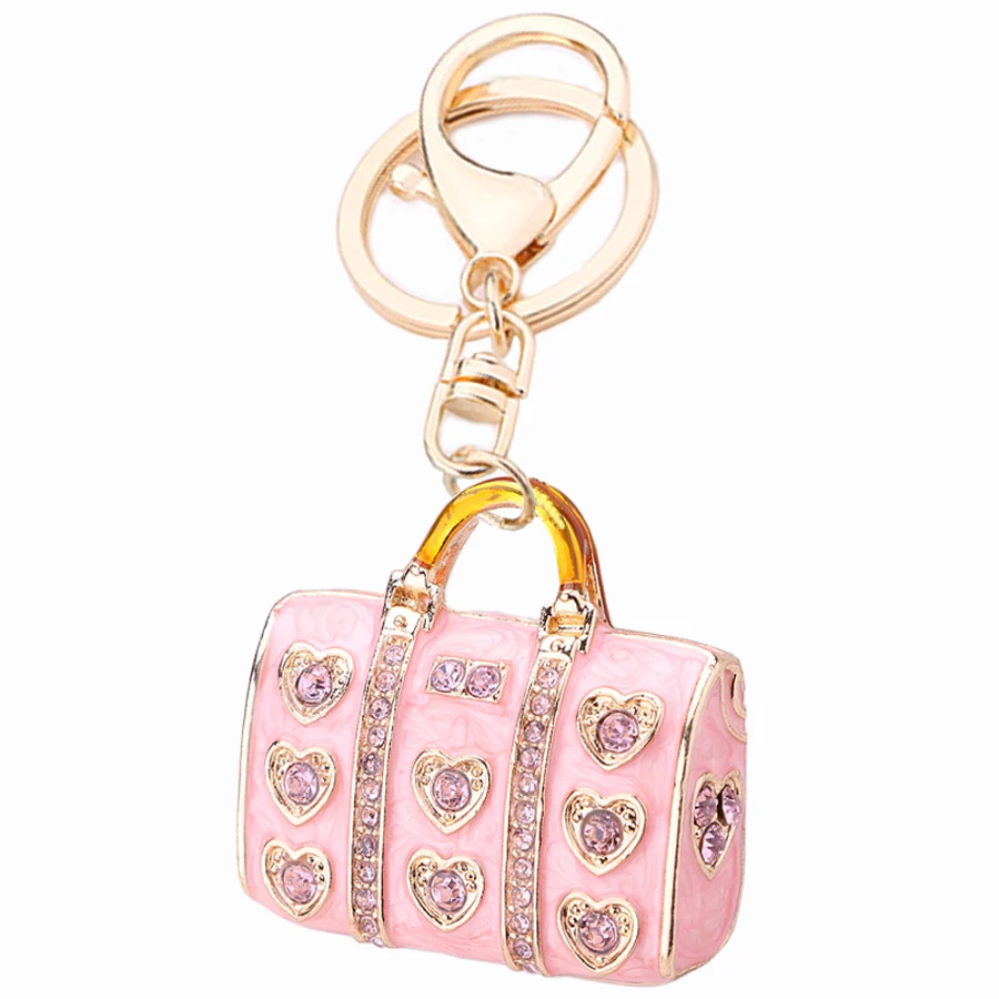 Beautiful Crystal Handbag Style Keyring Charm Alloy Key Chains Holder Purse Bag For Car Women Gift Keychains Jewelry R205
Beautiful Crystal Handbag Style Keyring Charm Alloy Key Chains Holder Purse Bag For Car Women Gift Keychains Jewelry R205