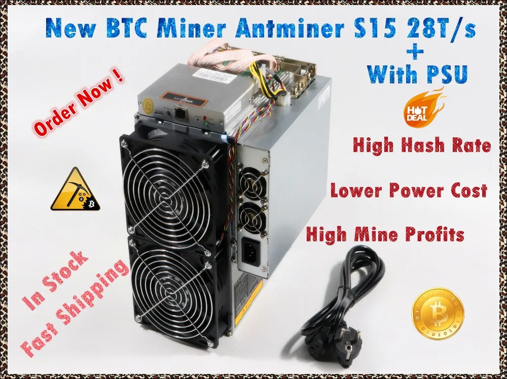 Б/у Майнер BITMAIN BTC BCH SHA-256 AntMiner S15 28T с блоком питания, Майнер биткоинов лучше, чем S9 S9i S9j T9 + WhatsMiner M3 M10 M10S
Б/у Майнер BITMAIN BTC BCH SHA-256 AntMiner S15 28T с блоком питания, Майнер биткоинов лучше, чем S9 S9i S9j T9 + WhatsMiner M3 M10 M10S
