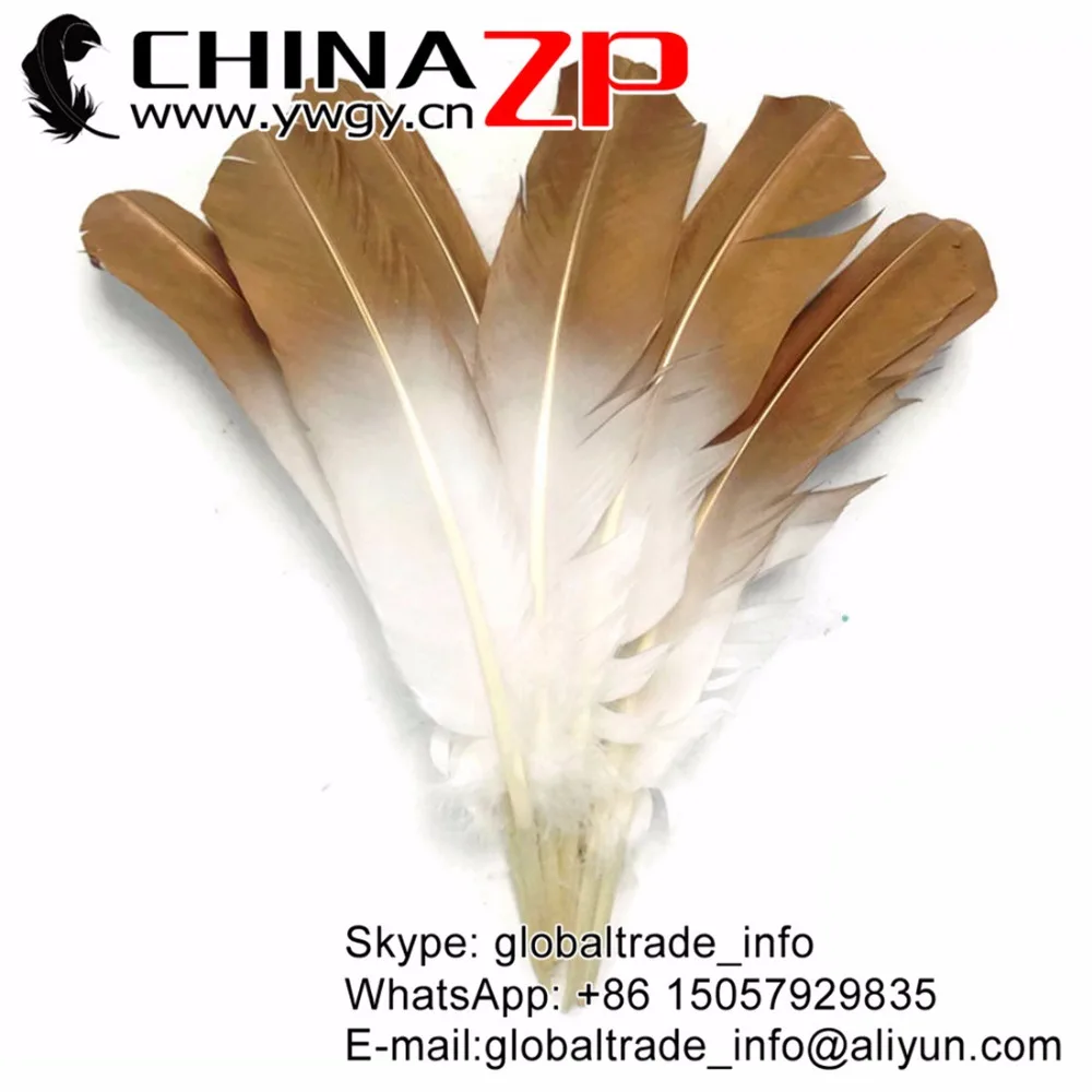 CHINAZP Factory Wholesale Price 50pcs/lot Unique Dyed Gold Half Dipped Turkey Rounds Wing Quill Feathers
CHINAZP Factory Wholesale Price 50pcs/lot Unique Dyed Gold Half Dipped Turkey Rounds Wing Quill Feathers