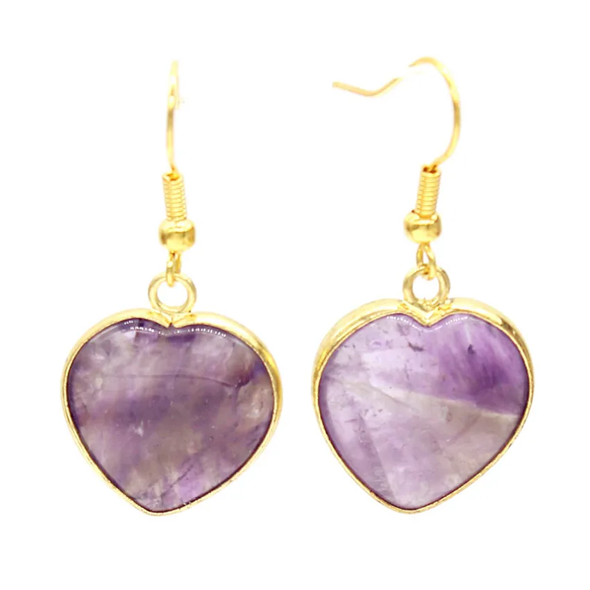 Trendy-beads Light Yellow Gold Color Amethysts Cute Heart Hanging Earrings For Lovers Gift Jewelry
Trendy-beads Light Yellow Gold Color Amethysts Cute Heart Hanging Earrings For Lovers Gift Jewelry