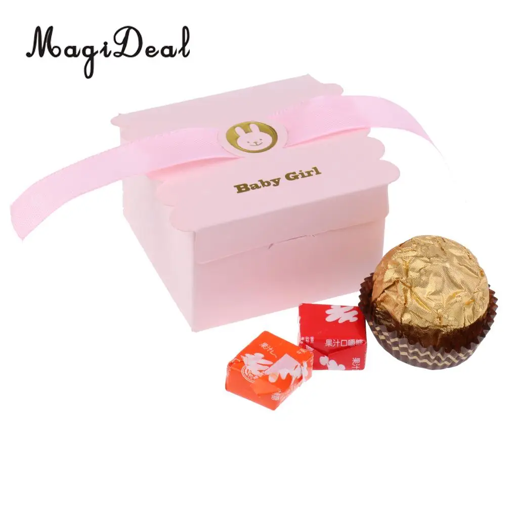 MagiDeal 50Pcs Lovely Paper Bear Baby Boy Sweet Candy Chocolate Boxes With Satin Ribbon for Baby Christening Baby Shower Decor
MagiDeal 50Pcs Lovely Paper Bear Baby Boy Sweet Candy Chocolate Boxes With Satin Ribbon for Baby Christening Baby Shower Decor