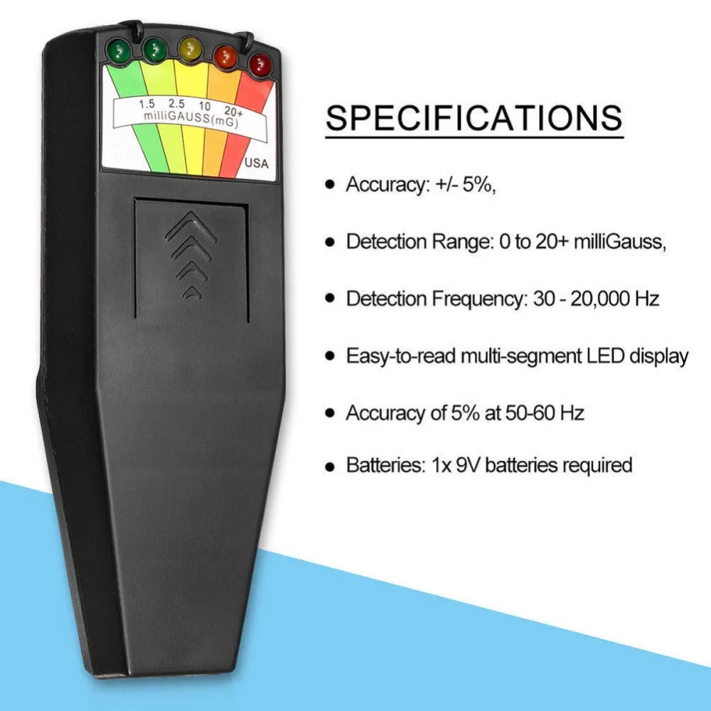 EMF Meter Electromagnetic Radiation Detectors Handheld Digital LCD Dosimeter Tester for electric field radiation magnetic field
EMF Meter Electromagnetic Radiation Detectors Handheld Digital LCD Dosimeter Tester for electric field radiation magnetic field