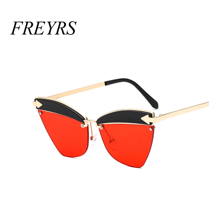 Женские солнцезащитные очки freyers, брендовые дизайнерские солнцезащитные очки в оправе кошачий глаз с красными металлическими стрелками, 5135
Женские солнцезащитные очки freyers, брендовые дизайнерские солнцезащитные очки в оправе кошачий глаз с красными металлическими стрелками, 5135