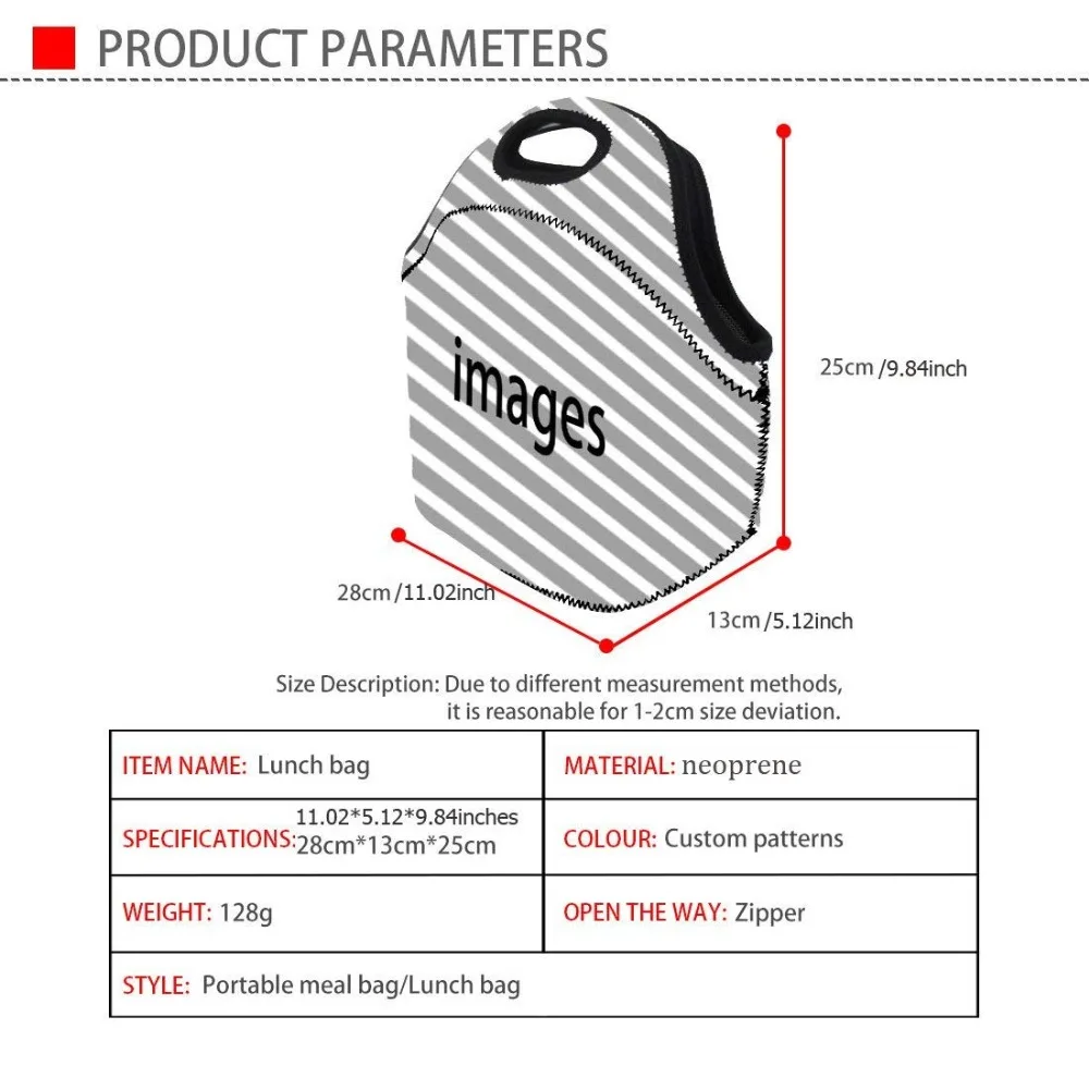 Nopersonality Personalized 3D Skull Lunch Bag for Boys Adult School Fashion Design Picnic Food Bag Portable Food Bag with Zipper 
Nopersonality Personalized 3D Skull Lunch Bag for Boys Adult School Fashion Design Picnic Food Bag Portable Food Bag with Zipper