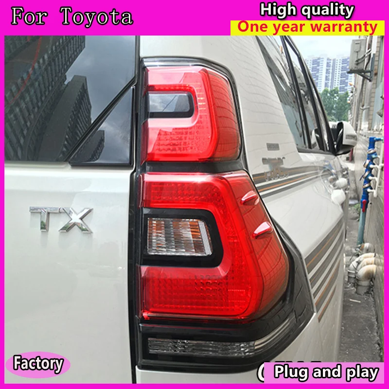 Car Styling for LC150 GRJ150 Rear Taillights For toyota PRADO 2010-2017 LED Taillight assembly
Car Styling for LC150 GRJ150 Rear Taillights For toyota PRADO 2010-2017 LED Taillight assembly