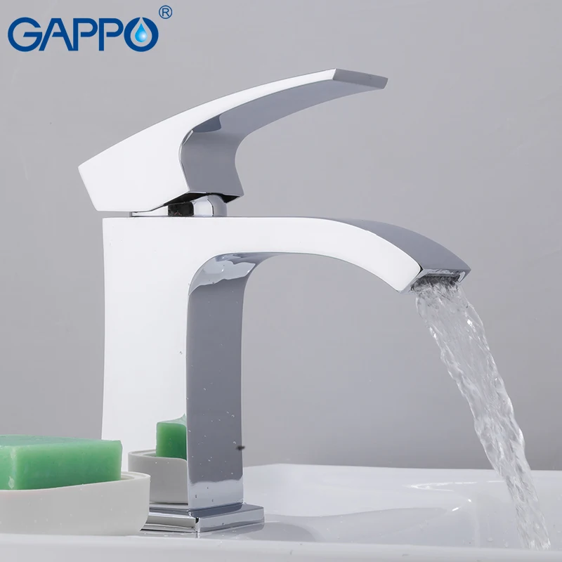 

GAPPO Basin faucets griferia mixer faucet sink chrome PVD Mirror Plating waterfall brass basin faucet sink taps for bathroom