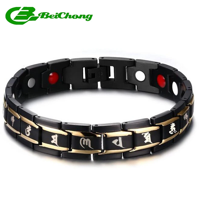 Beichong Religion Black Healthy Bracelets & Bangles For Men Magnet Therapy Bracelet Male Mantra Bracelet High Quality drop ship
Beichong Religion Black Healthy Bracelets & Bangles For Men Magnet Therapy Bracelet Male Mantra Bracelet High Quality drop ship